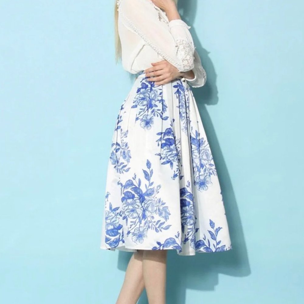 COPY - Blue and White Skirt
